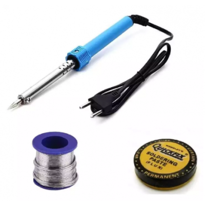 Soldering Iron Set (Iron, Wire, Flux)